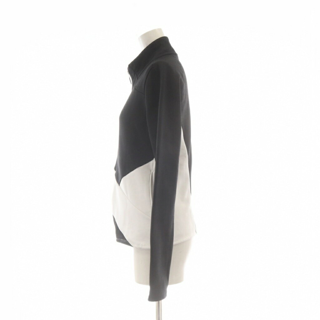 【中古】デサント DESCENTE GOLF ゴルフ ジャケット 上着 M 黒 ブラック 裏起毛 ス...