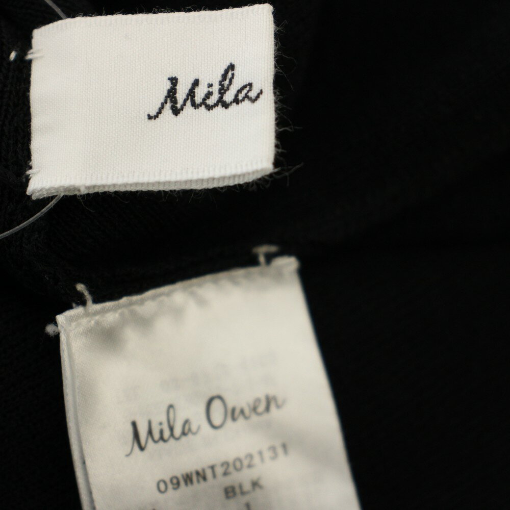 【中古】ミラオーウェン Mila Owen 20SS ノースリーブ ニットワンピース スリット ロング ワンピース 1 黒 ブラック /☆G レディース 【ベクトル 古着】 260423 vectorpremium-19047609 ブランド古着ベクトルプレミアム店 サンプル画像3