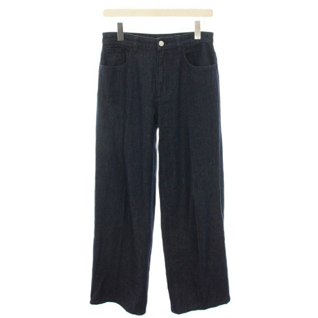 [Used] Theory 24AW Drape Denim Classic Five-Pocket Jeans D DRAPE DENIM CL 5 PKT JEAN D Denim Pants Jeans Zip Fly Wide 26 Navy 01-4306403 /YT Women's [Vector Used Clothing] 260423