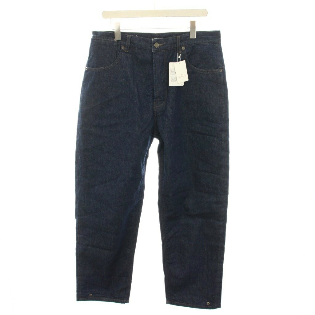 [Used] Unused Jacquemus LE CHOUCHOU denim jeans, button fly, size 33, navy blue, 236DE022 /YT, men's. [Vector Used Clothing] 260428