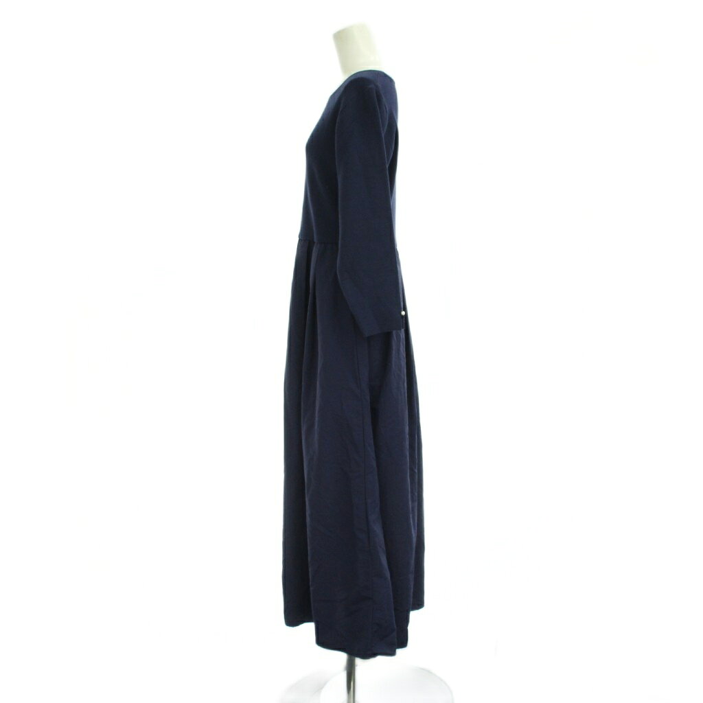 【中古】ロペピクニック ROPE Picnic ニット切替ワンピース 40 紺 長袖 ロング丈 /JP レディース 【ベクトル 古着】 260424 vectorpremium-19044480 ブランド古着ベクトルプレミアム店 サンプル画像2
