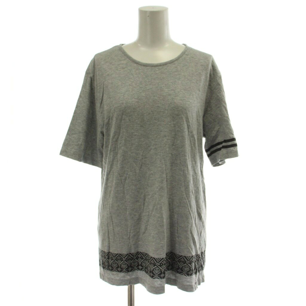 【中古】ナノユニバース nano universe Tシャツ カットソー L グレー 五分袖 ライン /GG ■MA レディース 【ベクトル 古着】 260428 vectorpremium-19053547 ブランド古着ベクトルプレミアム店 パッケージ画像