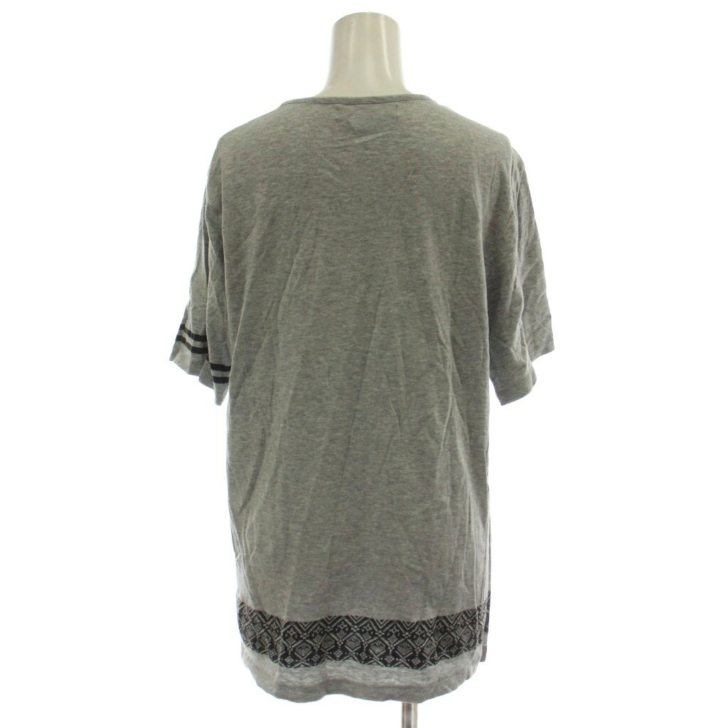 【中古】ナノユニバース nano universe Tシャツ カットソー L グレー 五分袖 ライン /GG ■MA レディース 【ベクトル 古着】 260428 vectorpremium-19053547 ブランド古着ベクトルプレミアム店 サンプル画像3