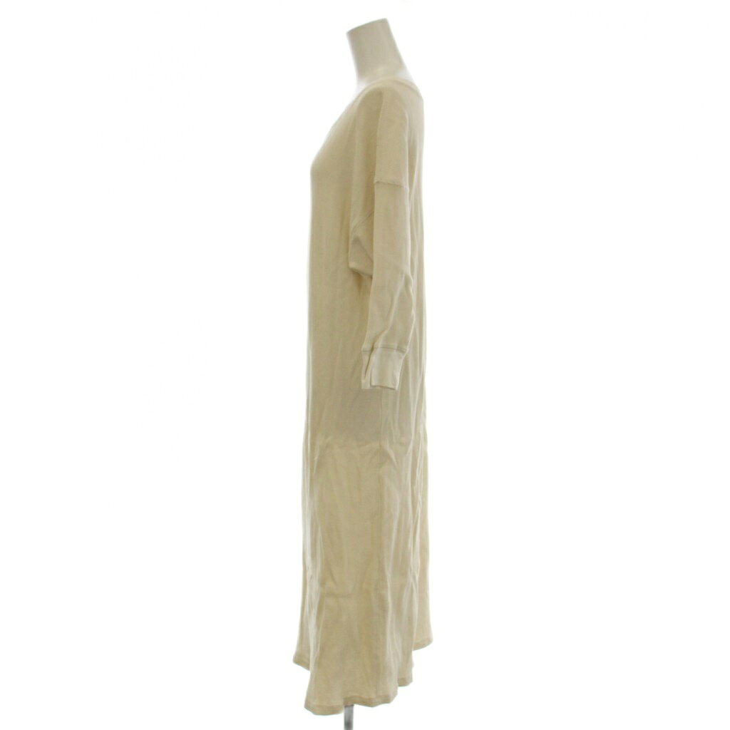 【中古】ロペピクニック ROPE Picnic ワンピース 38 ベージュ ロング丈 無地 ラウンドネック 長袖 /LP レディース 【ベクトル 古着】 260428 vectorpremium-19058899 ブランド古着ベクトルプレミアム店 サンプル画像2