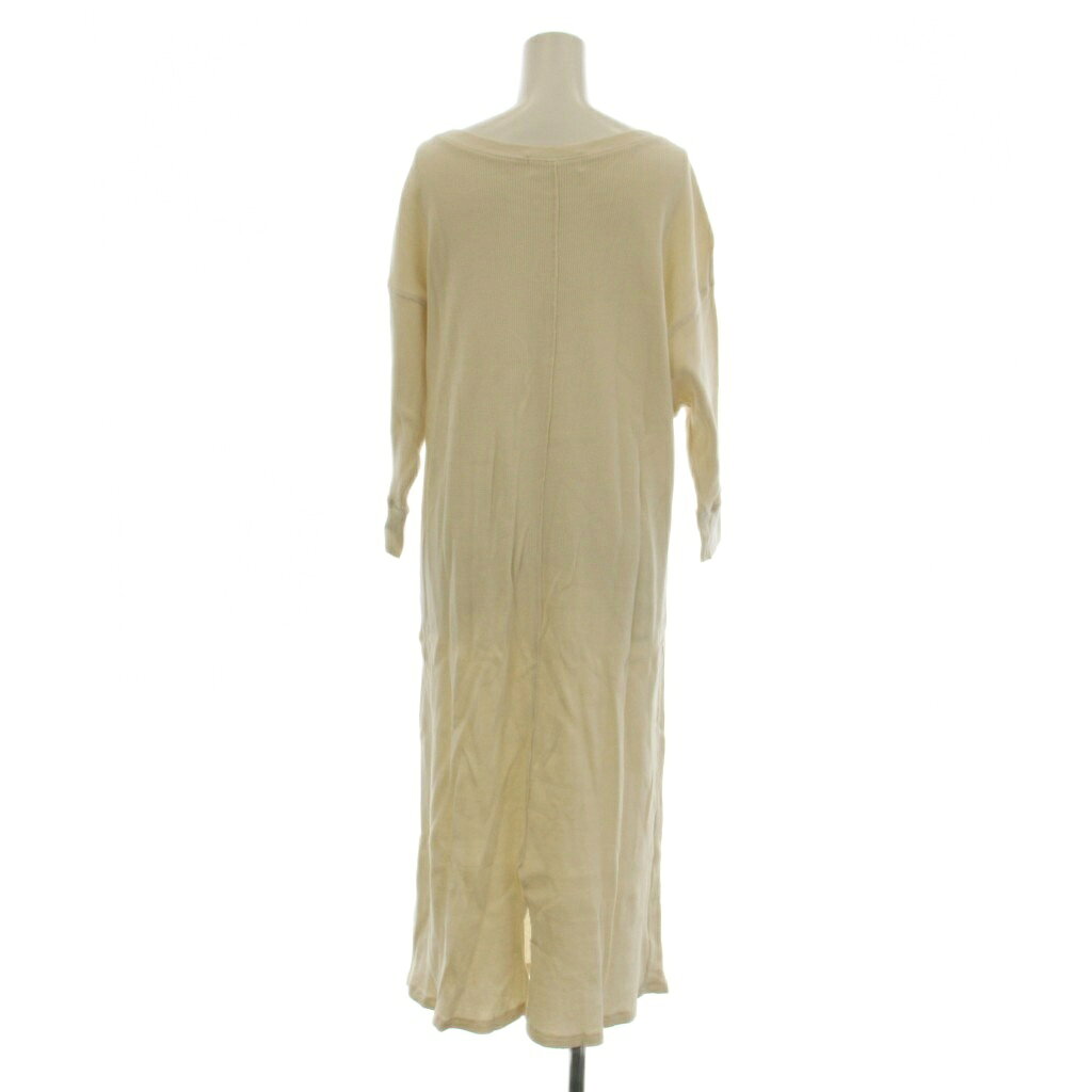 【中古】ロペピクニック ROPE Picnic ワンピース 38 ベージュ ロング丈 無地 ラウンドネック 長袖 /LP レディース 【ベクトル 古着】 260428 vectorpremium-19058899 ブランド古着ベクトルプレミアム店 サンプル画像3