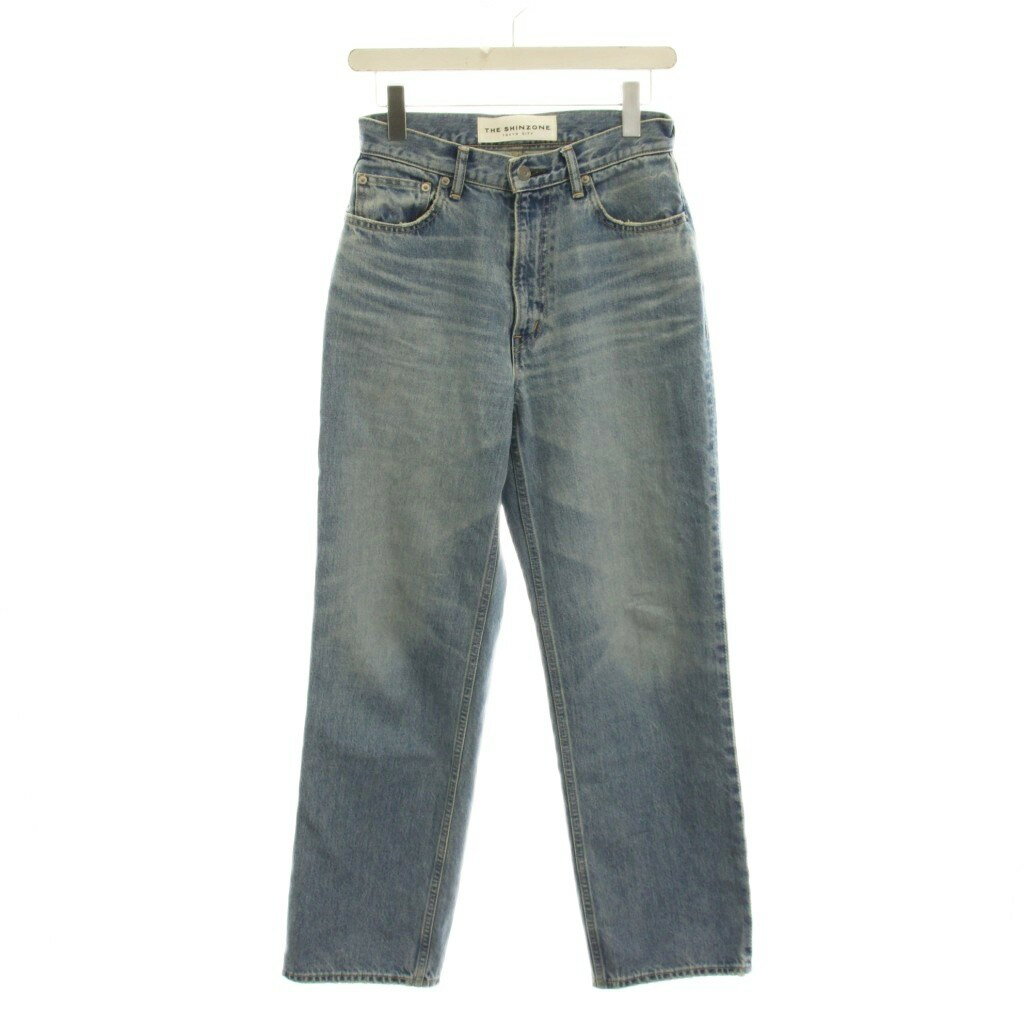 [Used] Shinzone 25AW Hudson Denim Pants Jeans Size 34 Blue High Waist Semi-Wide 25AMSPA02 /YM Women's [Vector Used Clothing] 260428