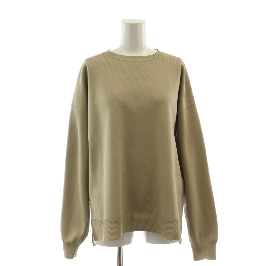 Long-Sleeved Knit - 【中古】スピック&スパン Spick&Span 23AW ウォッシャブルルーズクルーネックプルオーバー ニット セーター Free ベージュ 無地 クルーネック 長袖 23080200905030 /DU レディース 【ベクトル 古着】 260511