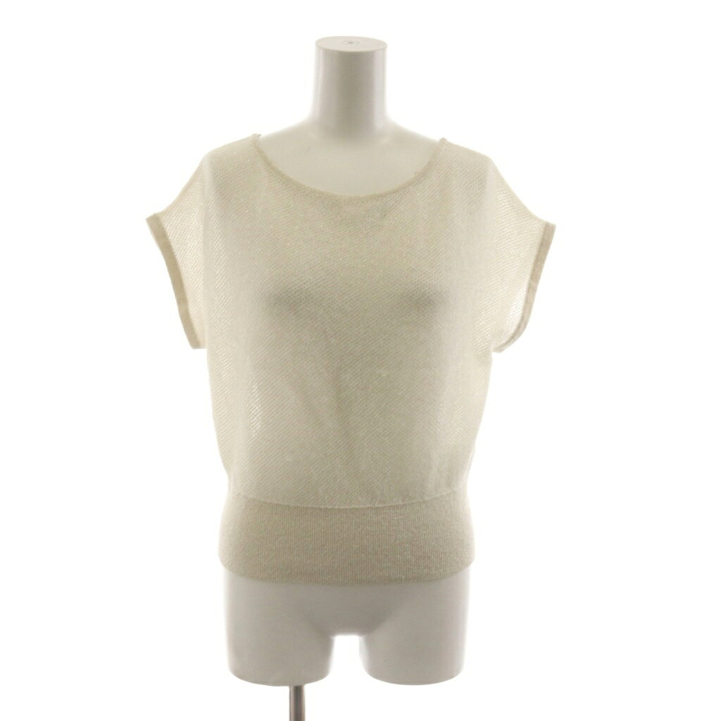 樂天商城 - 【中古】ボディードレッシング BODY DRESSING ニット セーター F 白 ホワイト 半袖 ラメ /RR レディース 【ベクトル 古着】 260509