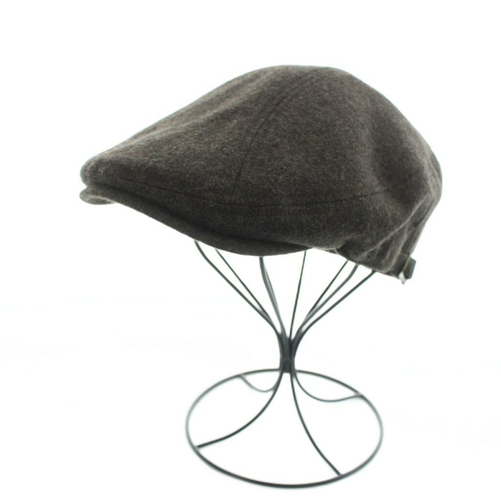 【中古】ボルサリーノ Borsalino 帽子 ハンチング キャスケット ウール 茶 ブラウン /YI33 レディース 【ベクトル 古着】 260511