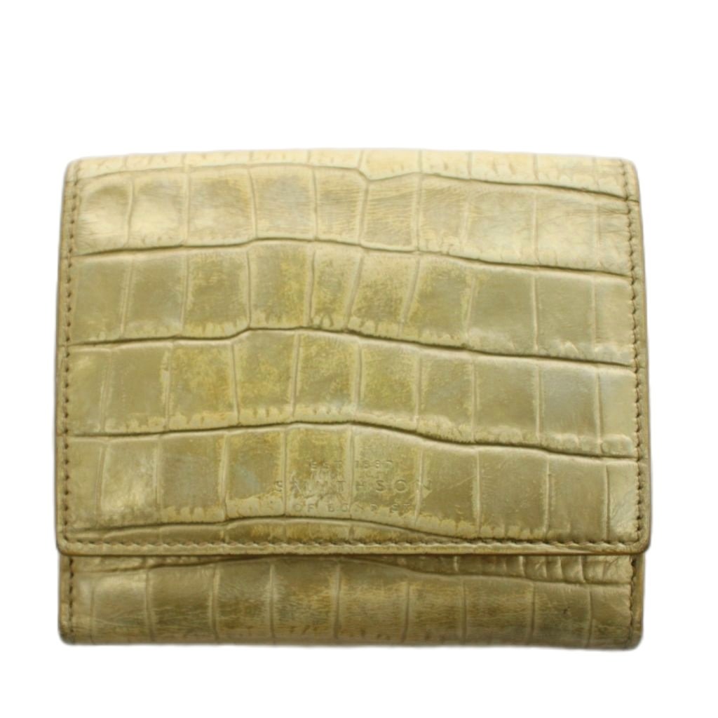 スマイソン SMYTHSON 二つ折り財布 小銭入れ ベージュ /AN40 レディース  260519
