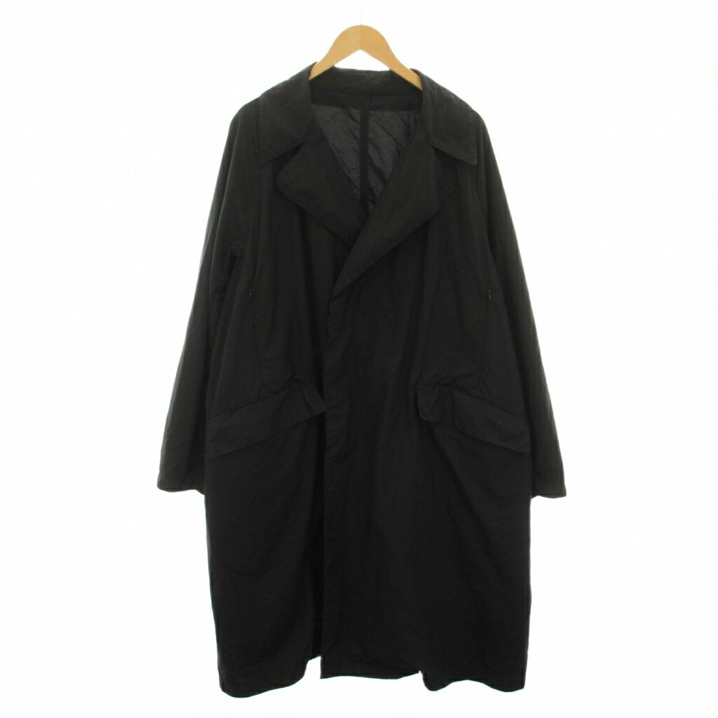 【中古】テアトラ TEATORA デバイスコート DEVICE COAT チェスターコート アウター ナイロン 4 黒 ブラック tt-102-P /YT メンズ 【ベクトル 古着】 260521