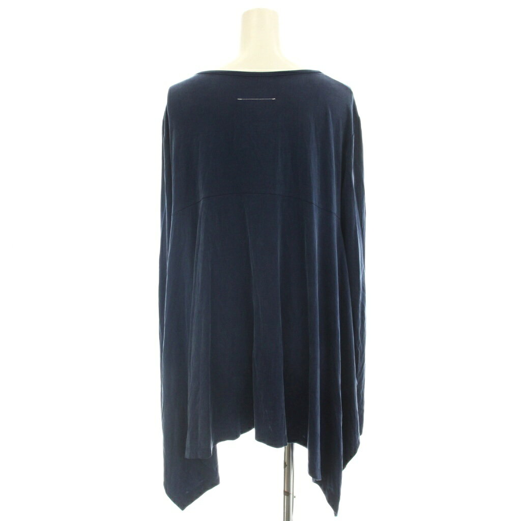 ブランド古着ベクトルプレミアム店の【中古】エムエムシックス メゾンマルジェラ MM6 Maison Margiela チュニック 長袖 ピーチスキン カットソー M ネイビー 紺 /☆G レディース 【ベクトル 古着】 260526｜アングル2