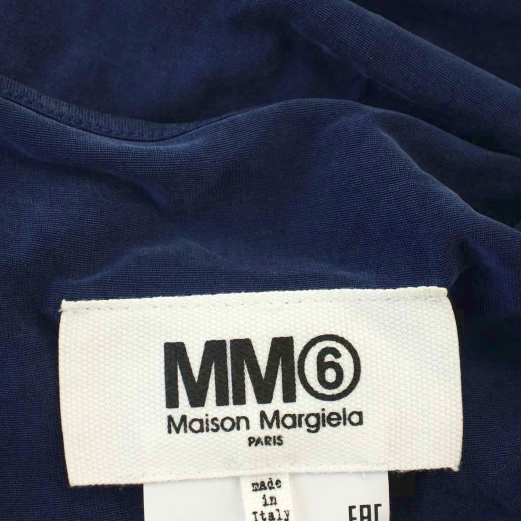 ブランド古着ベクトルプレミアム店の【中古】エムエムシックス メゾンマルジェラ MM6 Maison Margiela チュニック 長袖 ピーチスキン カットソー M ネイビー 紺 /☆G レディース 【ベクトル 古着】 260526｜アングル3