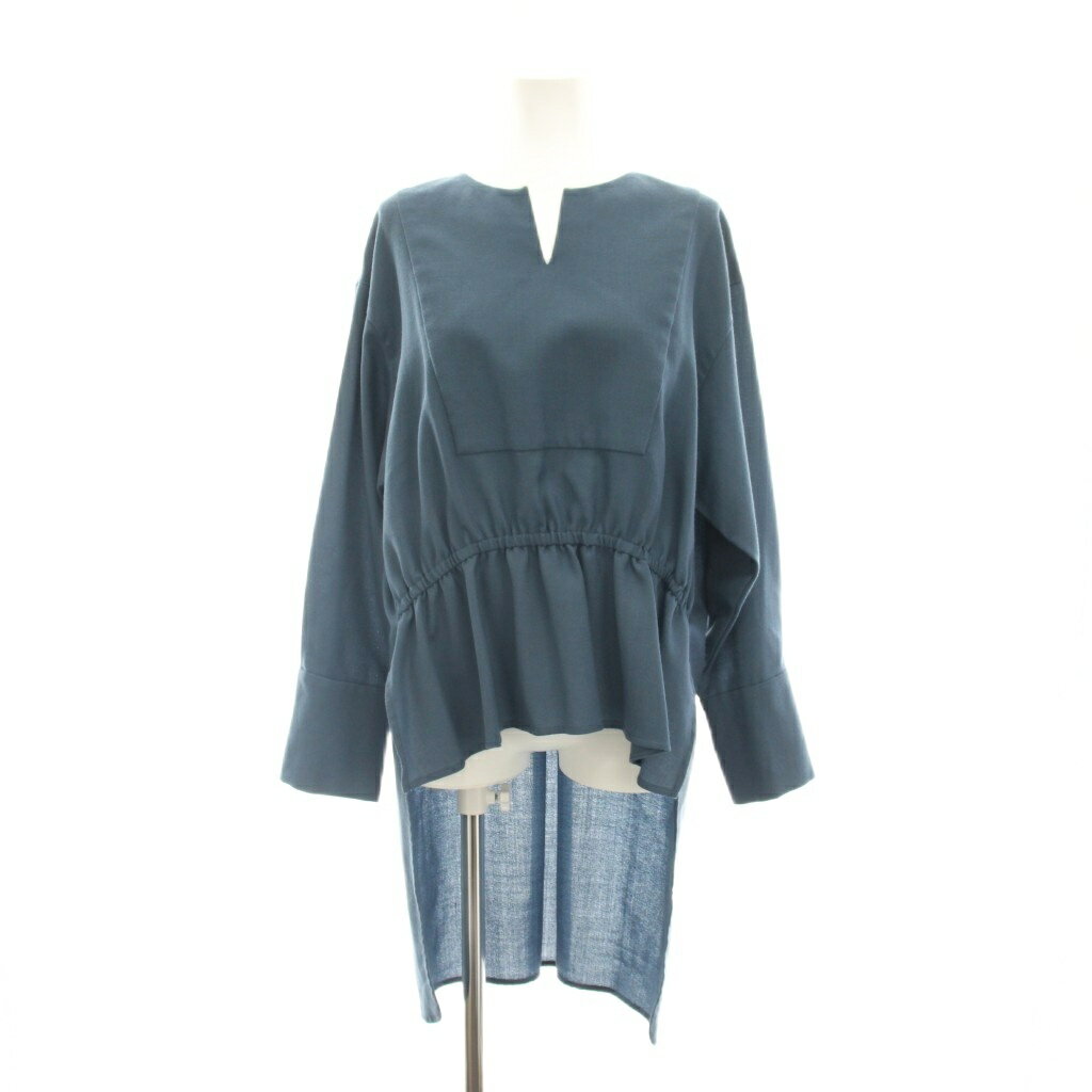 樂天商城 - 【中古】アドーア ADORE 20AW アシンメトリー シャツ ブラウス プルオーバー 長袖 38 青 ブルー 531-0210068 /YM レディース 【ベクトル 古着】 260525