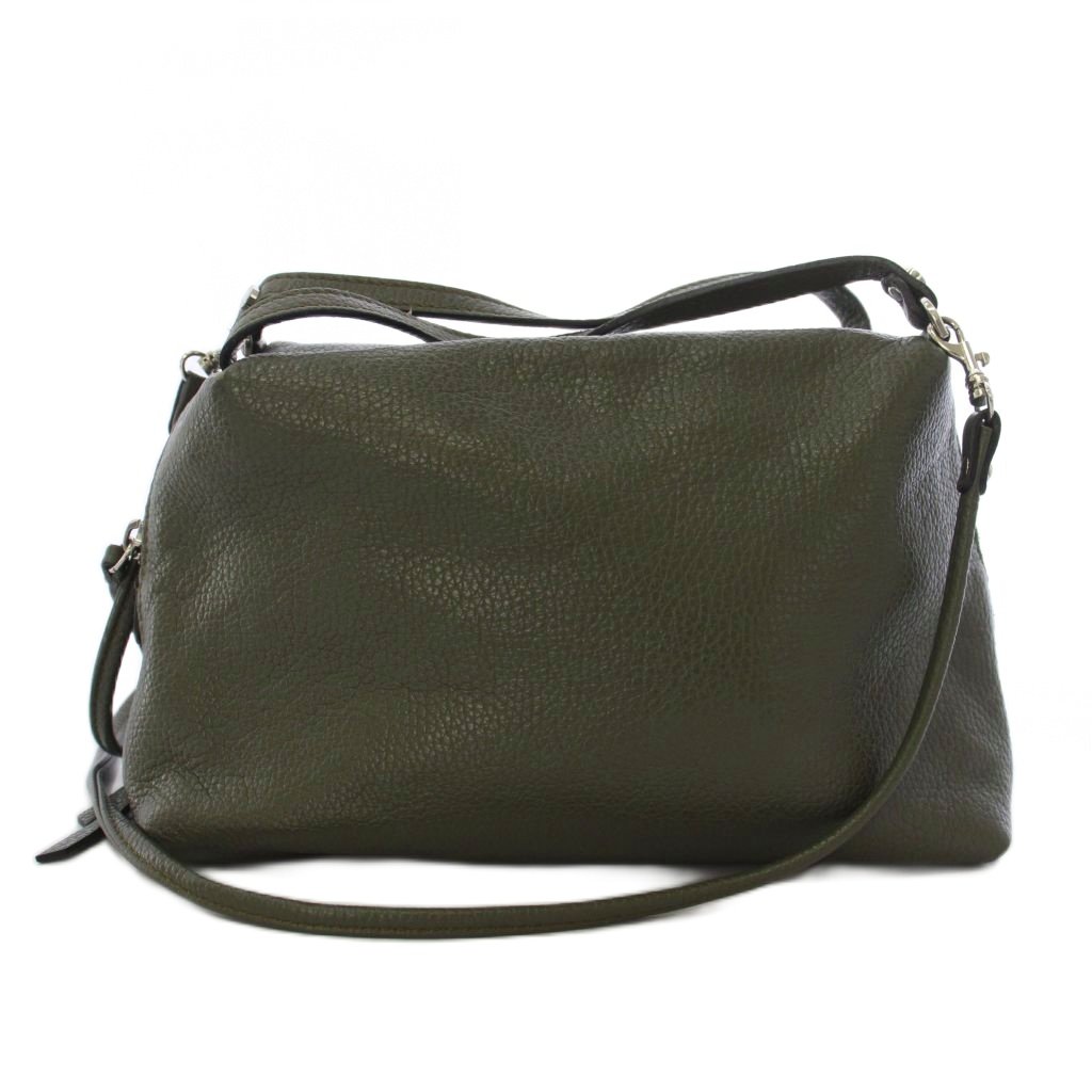 【中古】ジャンニカリーニ GIANNI CHIARIN ショルダーバッグ ハンドバッグ 2WAY レザー カーキ /BM レディース 【ベクトル 古着】 260528