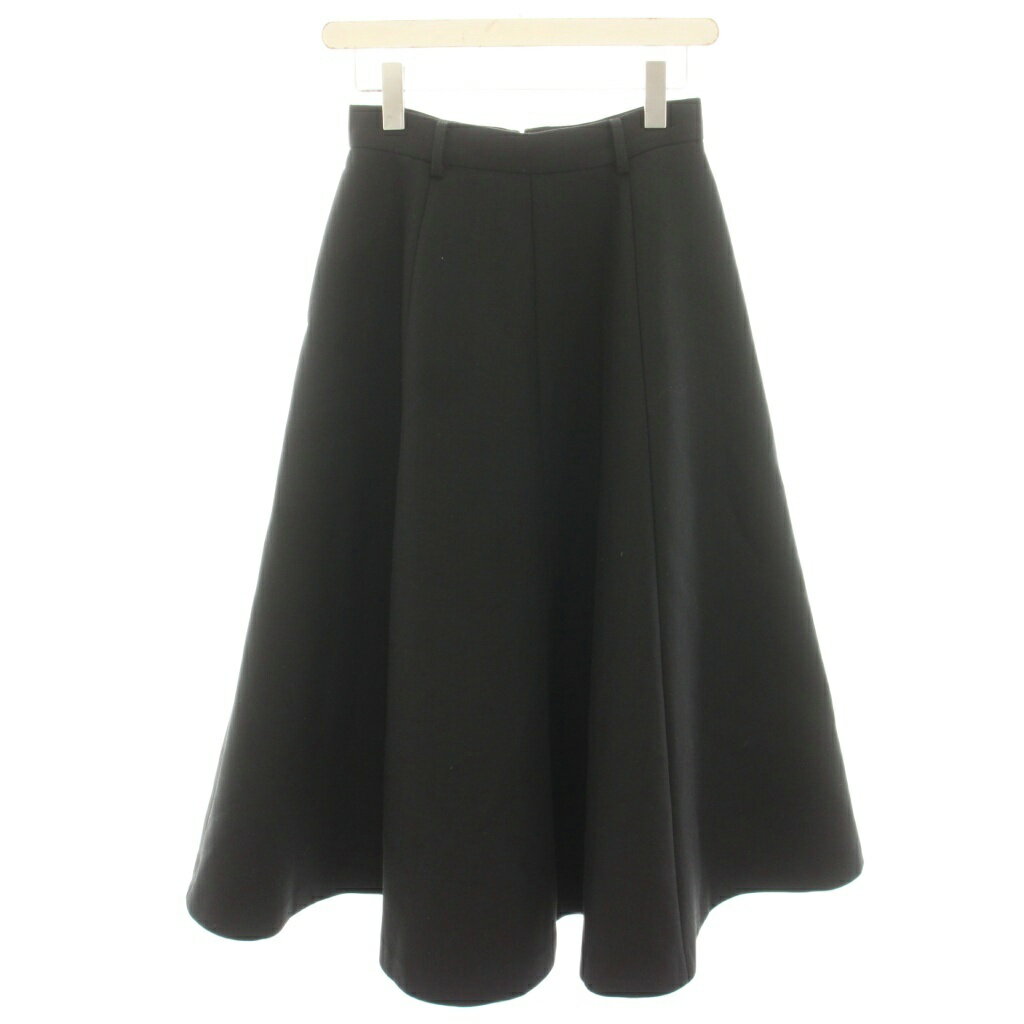 クラネ CLANE 25AW BONDING VOLUME SKIRT フレアスカート ミモレ ロング 1 黒 ブラック 19109-6162 /HN レディース  260528