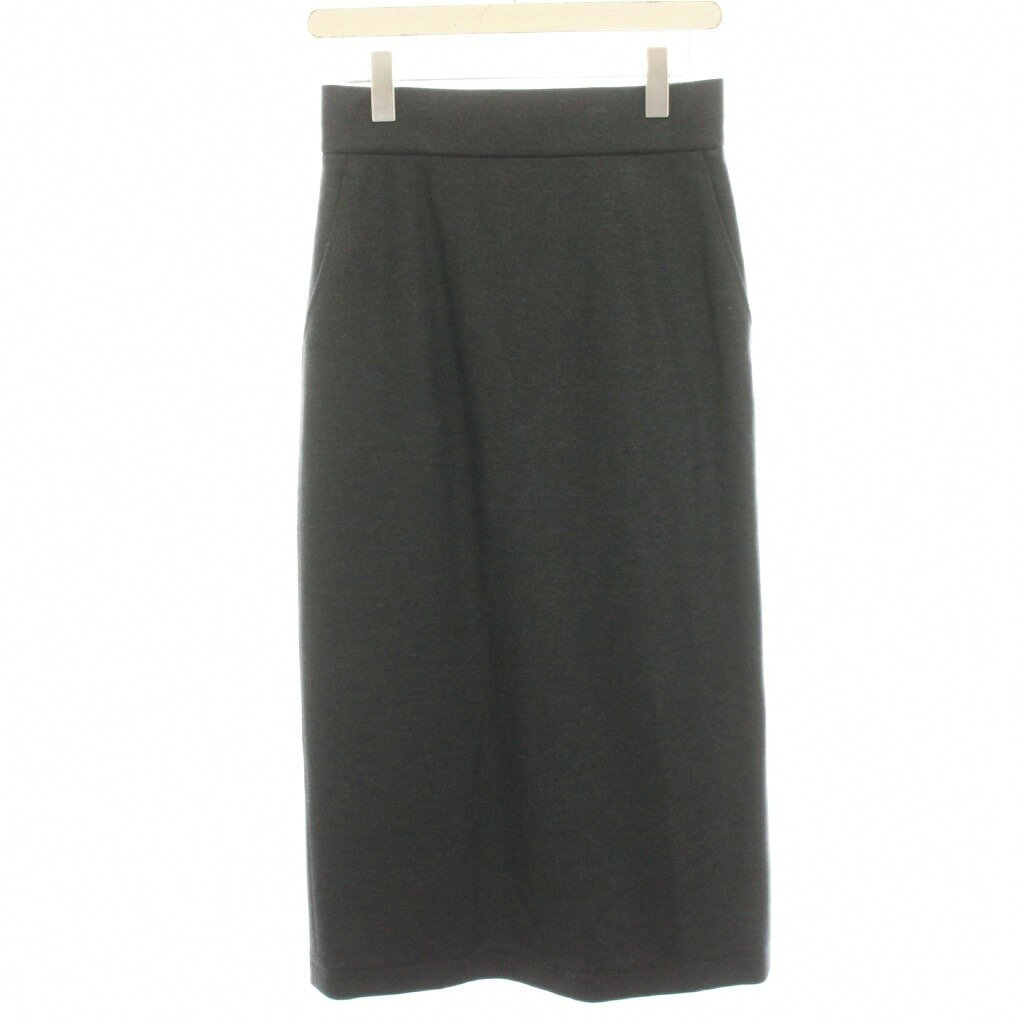 セオリーリュクス theory luxe 23AW ribble ellin l タイトスカート ミモレ ロング ウール 38 グレー 03-3307015-046-038 /HN レディース  260601