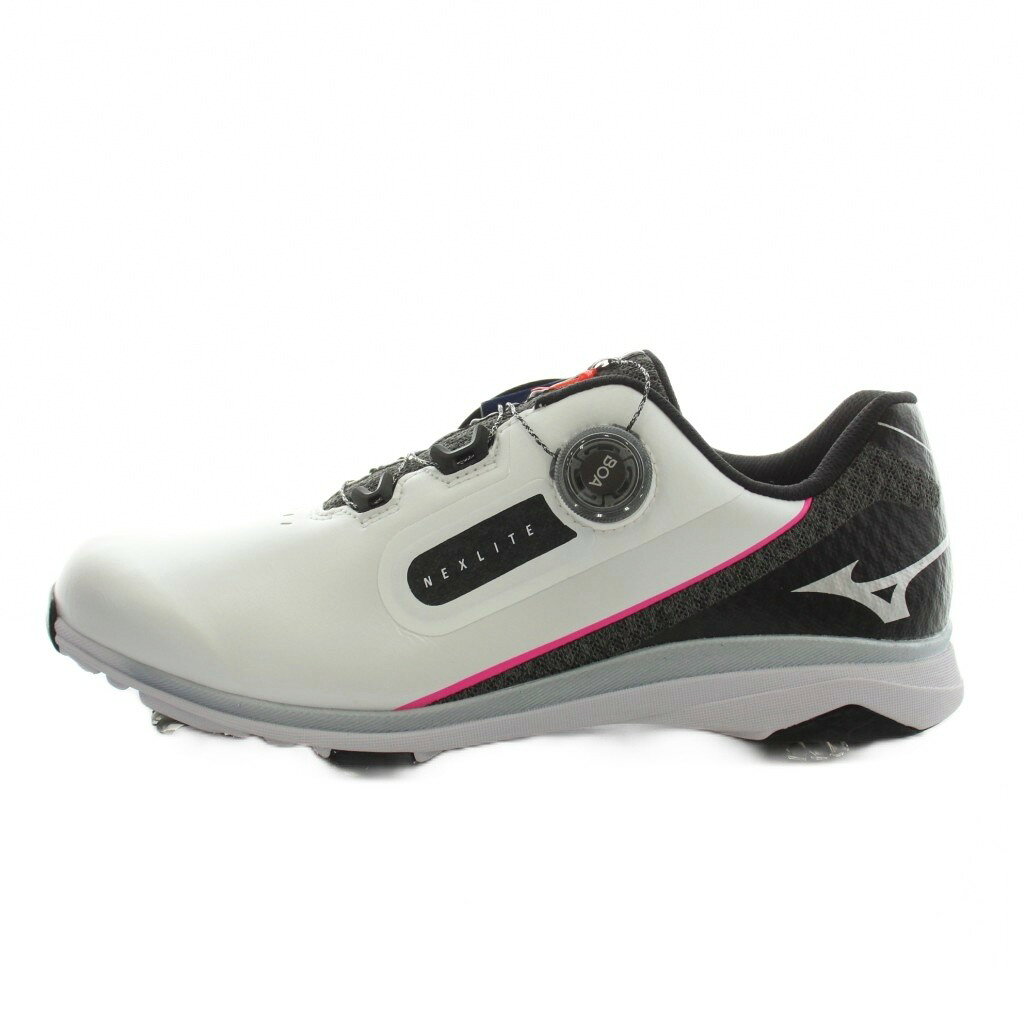 【中古】未使用品 ミズノ MIZUNO GOLF 2022モデル ネクスライト NEXLITE スニーカー シューズ US11 28.0cm 白 ホワイト 黒 ブラック 51GM221591 /AN52 メンズ 【ベクトル 古着】 260602