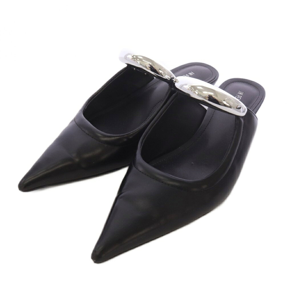 【中古】ジェイダブリューペイ JW PEI Helenaミュール サボ パンプス 6 黒 ブラック /TK レディース 【ベクトル 古着】 260605