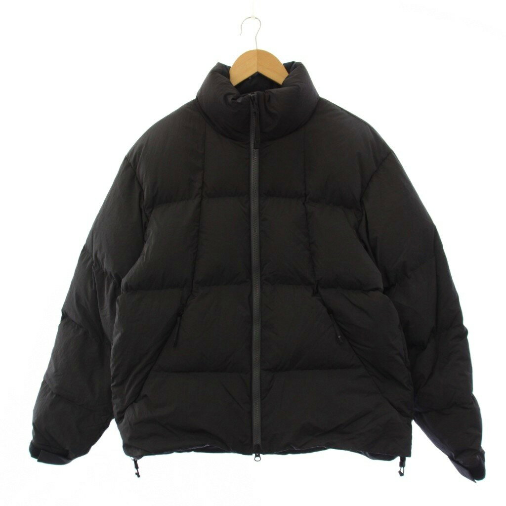ゴールドウイン GOLDWIN Dope Dyed Ripple Nylon Down Jacket ダウンジャケット ジップアップ ハイネック ナイロン 2 黒 GL25339 /BM メンズ  260610