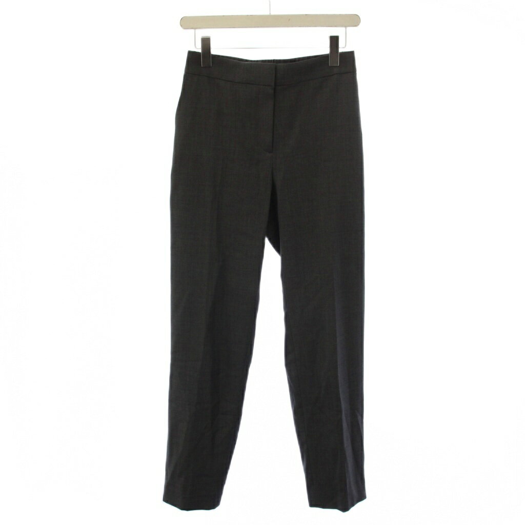 セオリーリュクス theory luxe 25AW SUAVE SAXONY SELMA N PANT テーパードパンツ スラックスパンツ ジップフライ ウール 36 グレー 03-5306454 /BM レディース  260610