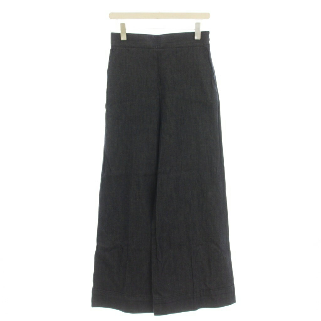 [Used] ANAYI Center Press Wide Denim Jeans, Size 38, Navy Blue, Item No. 1021271223066380 /☆G Women's [Vector Used Clothing] 260611