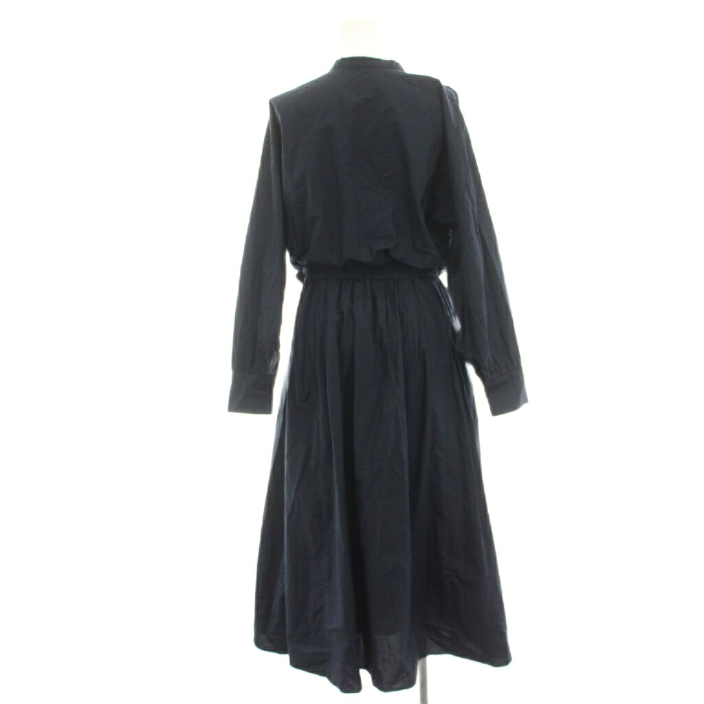 【中古】ミラオーウェン Mila Owen 24SS スタンド衿前ふらし後ドッキングシャツワンピース 長袖 マキシ ロング 1 紺 ネイビー 09WF0241007 /HN23 レディース 【ベクトル 古着】 260619 vectorpremium-19201643 ブランド古着ベクトルプレミアム店 サンプル画像3