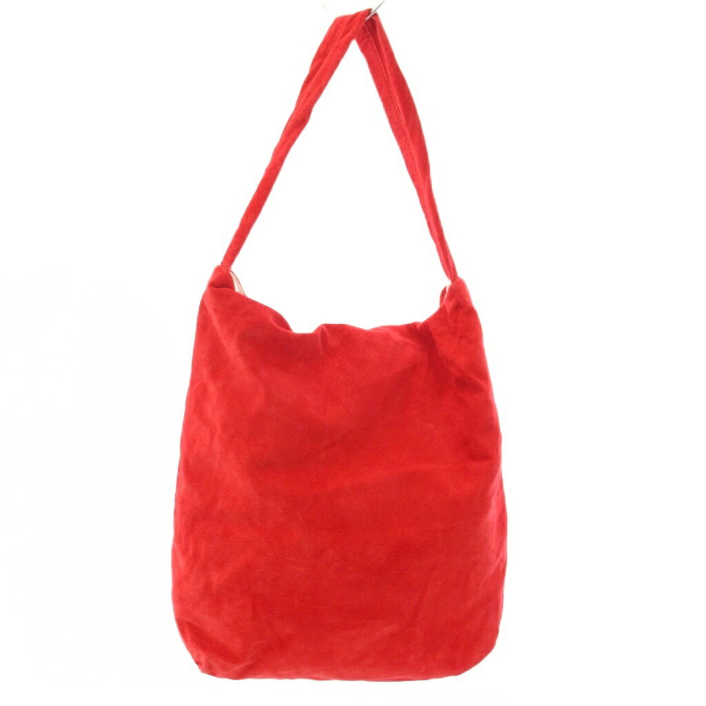 テンベア TEMBEA SINGLE TOTE ショルダーバッグ トートバッグ 豚革 スエード 赤 レッド /TK 25 レディース  260619