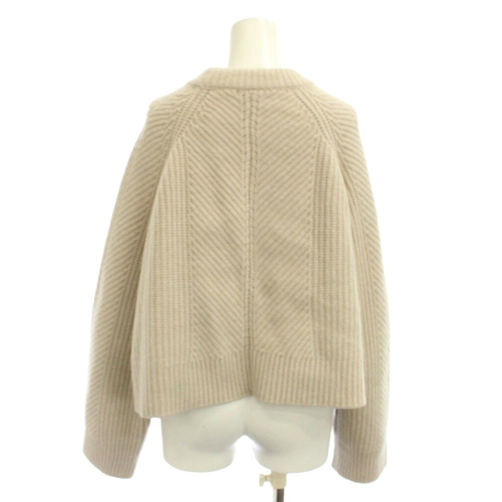 【中古】ミラオーウェン Mila Owen 短丈ニット セーター 0 ベージュ ヘリンボーン柄 クルーネック 長袖 /JP24 レディース 【ベクトル 古着】 260618 vectorpremium-19201821 ブランド古着ベクトルプレミアム店 サンプル画像3