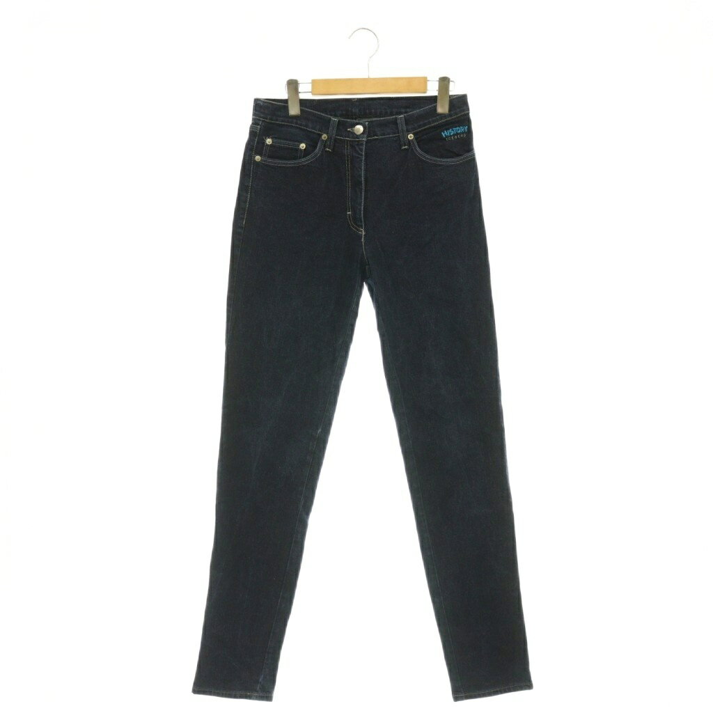 [Used] ICEBERG HISTORY Denim Pants Jeans Tapered Slim 32 Indigo /ES ■MA Women's [Vector Used Clothing] 260623