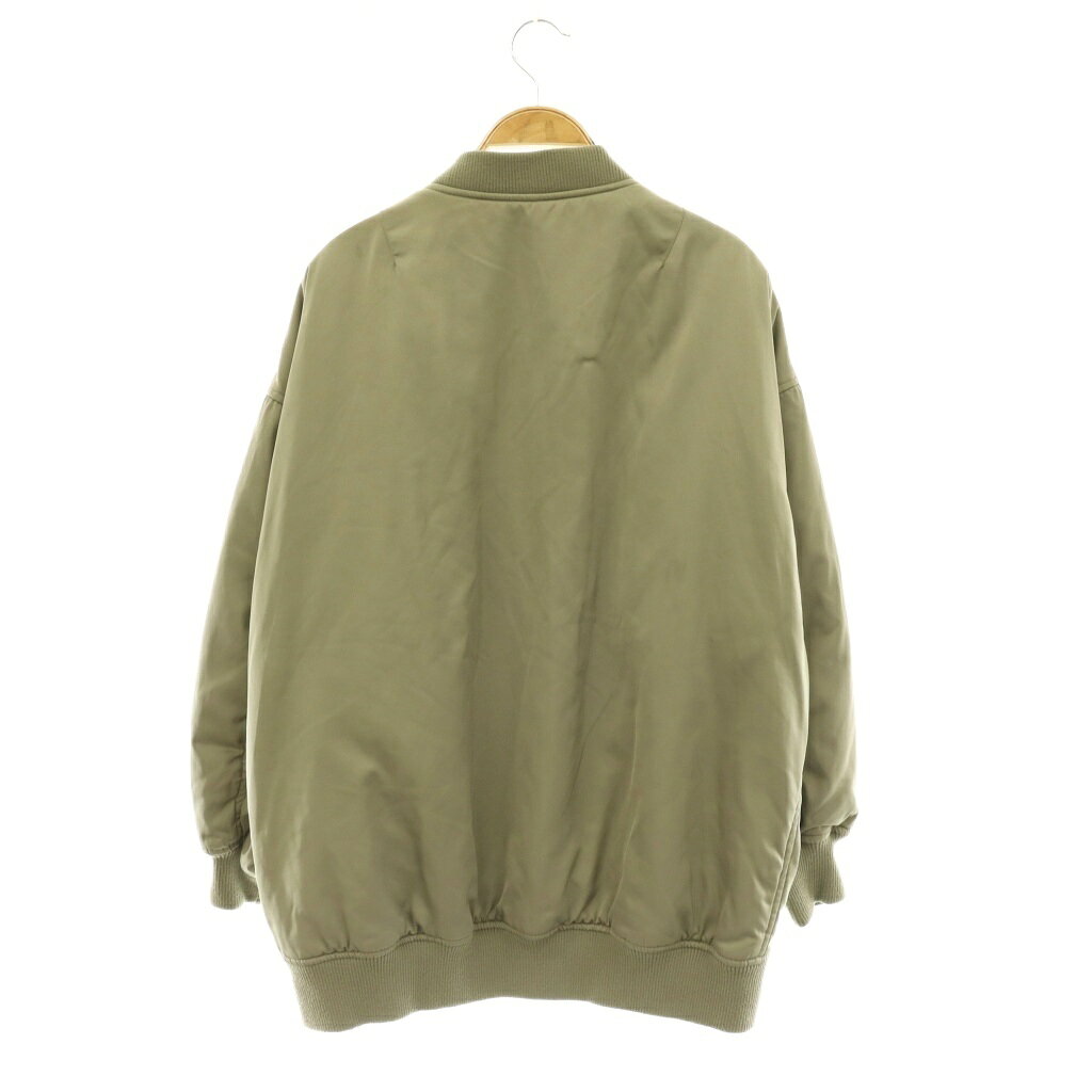 【中古】グローバルワーク GLOBAL WORK ジャケット ジップアップ MA1 総裏地 L カーキ /DO ■MA レディース 【ベクトル 古着】 260623 vectorpremium-19209127 ブランド古着ベクトルプレミアム店 サンプル画像2