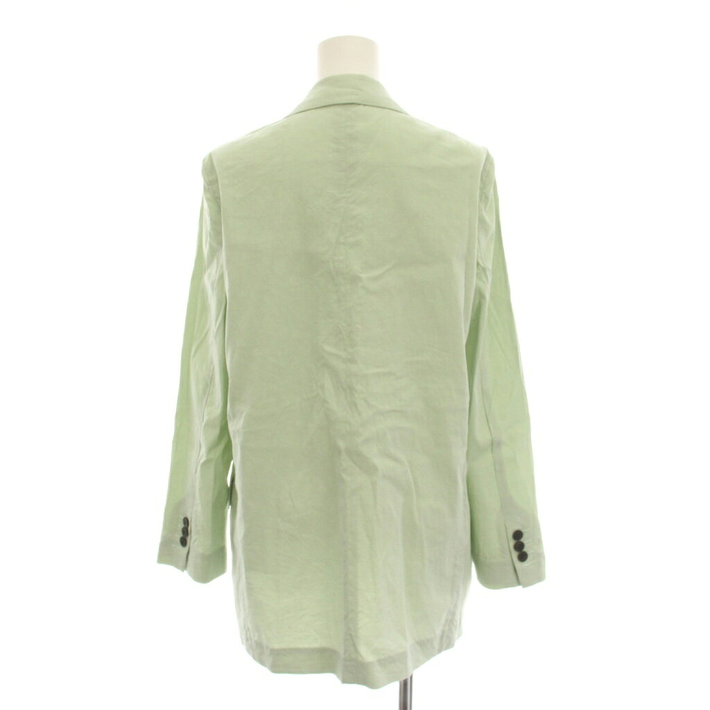 ブランド古着ベクトルプレミアム店の【中古】セオリー Theory 22SS Eco Crunch Wash DB Boy JKT Treeca Pull On J セットアップ 上下 テーラードジャケット ダブル パンツ 4 薄緑 ミントグリーン /YM24 レディース 【ベクトル 古着】 260623｜アングル2