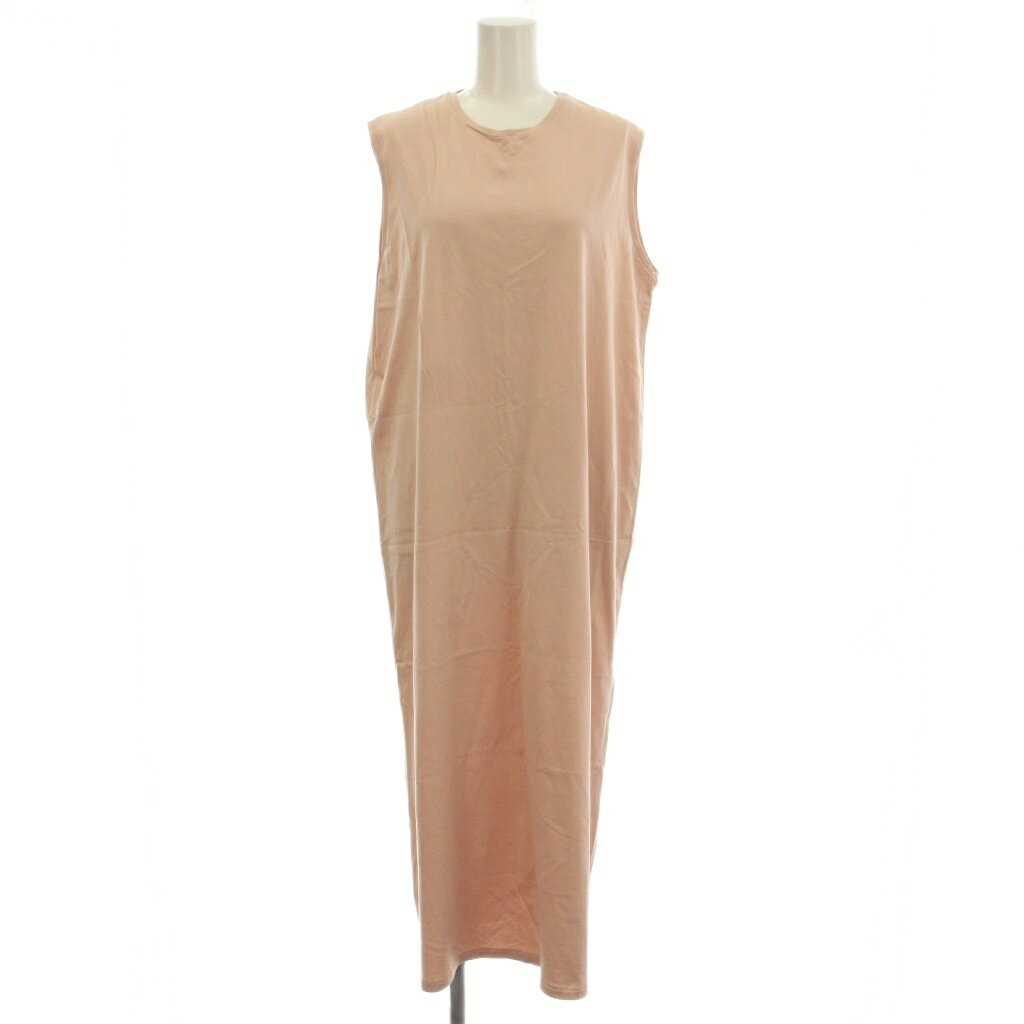 エイトン ATON SUVIN 60/2 TANK TOP DRESS ノースリーブ ワンピース ロング 02 ピンク KW0013 /☆G24 レディース  260624