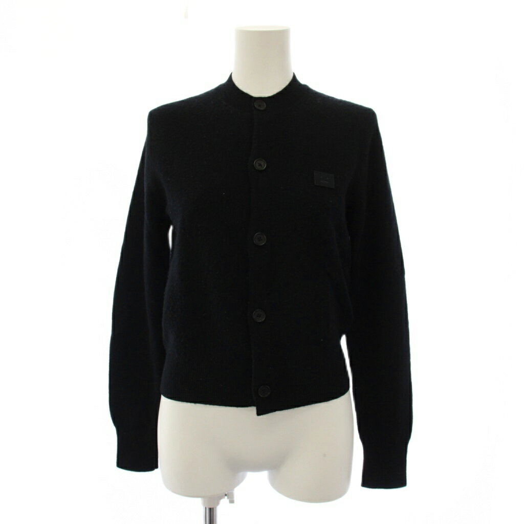 アクネ ストゥディオズ Acne Studios ニット カーディガン 長袖 ウール XXS 黒 A60280 FA-WN-KNIT000005 /BM16 レディース  260624