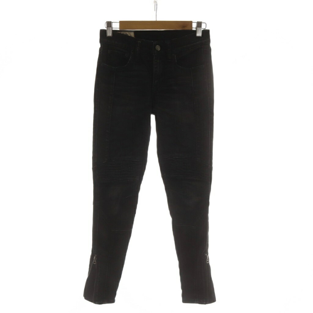 [Used] Polo Ralph Lauren Denim Jeans, Size 25, Black, Skinny Fit /RR24, Women's [Vector Used Clothing] 260626