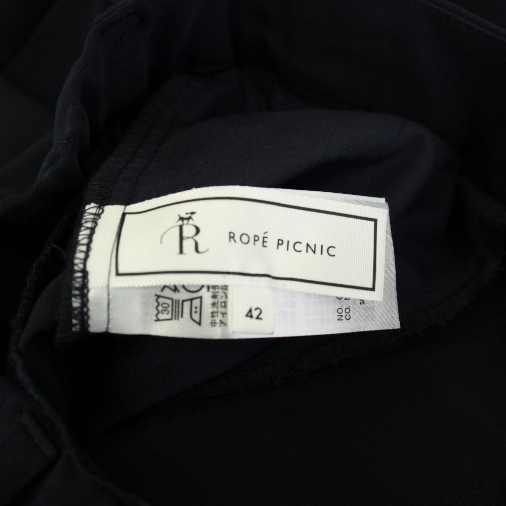 【中古】ロペピクニック ROPE Picnic セットアップ対応1タックテーパーパンツ 42 紺 無地 フルレングス /JP17 レディース 【ベクトル 古着】 260702 vectorpremium-19232902 ブランド古着ベクトルプレミアム店 サンプル画像3