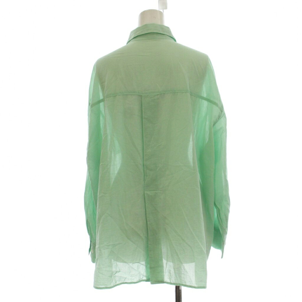 【中古】ロペピクニック ROPE Picnic 25SS シャツ ブラウス 38 緑色 グリーン 無地 お着軽シャツシリーズ 綿ボイルバックタック レギュラーカラー 長袖 /LP33 レディース 【ベクトル 古着】 260709 vectorpremium-19257967 ブランド古着ベクトルプレミアム店 サンプル画像3