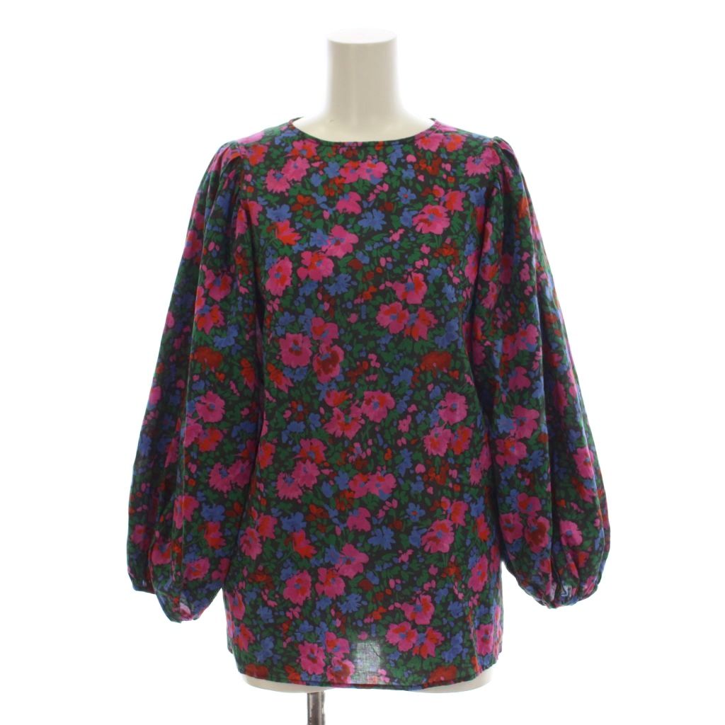 【中古】ミラオーウェン Mila Owen 18AW シャツ ブラウス 1 マルチカラー 花柄 ラウンドネック 長袖 /LP レディース 【ベクトル 古着】 260716 vectorpremium-19274718 ブランド古着ベクトルプレミアム店 パッケージ画像