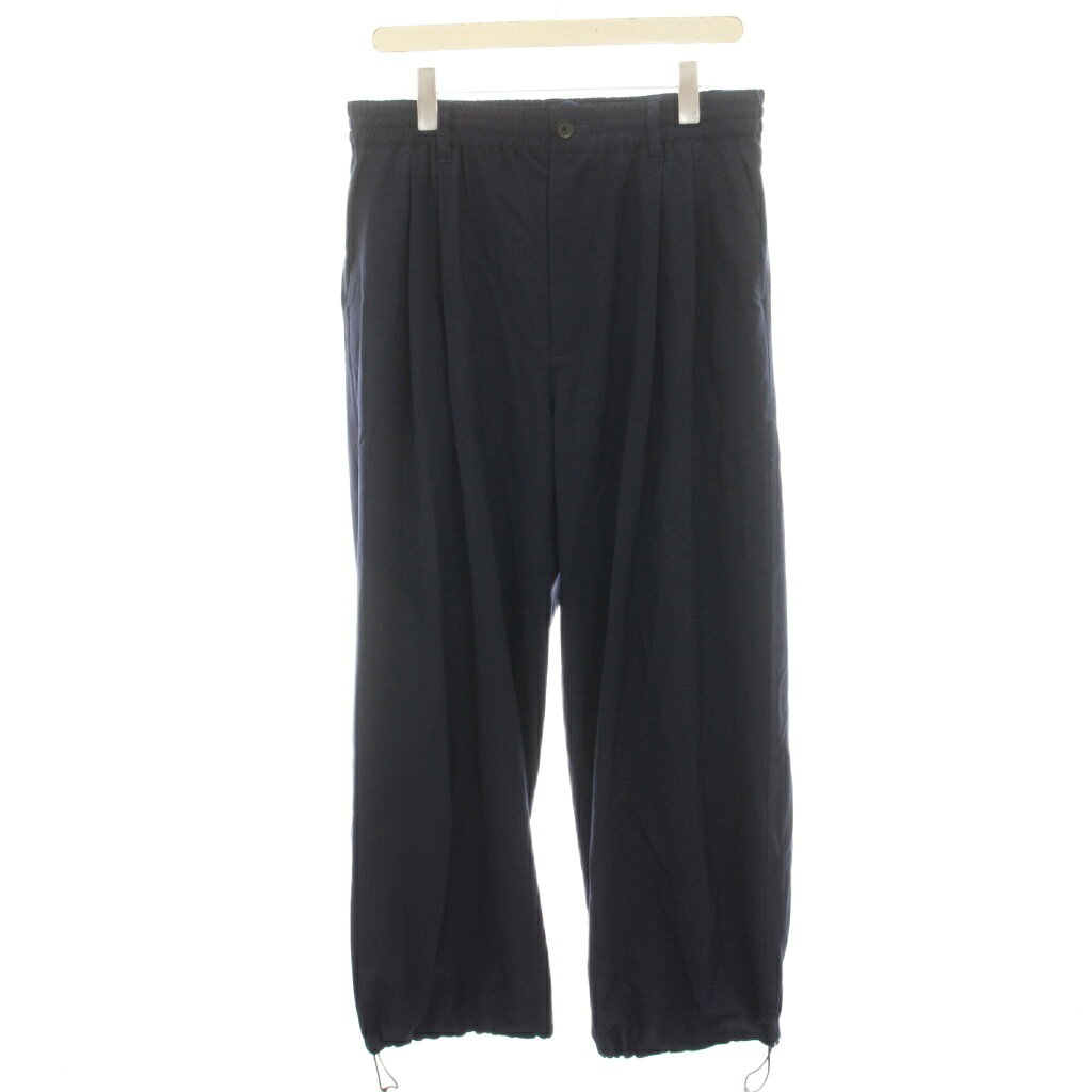 ヨーク YOKE ウールウォッシャートロピカル2プリーツイージートラウザー Wool Washer Tropical 2pleated Easy Trousers パンツ 3 紺 ネイビー YK26SS01173P /HN メンズ  260717