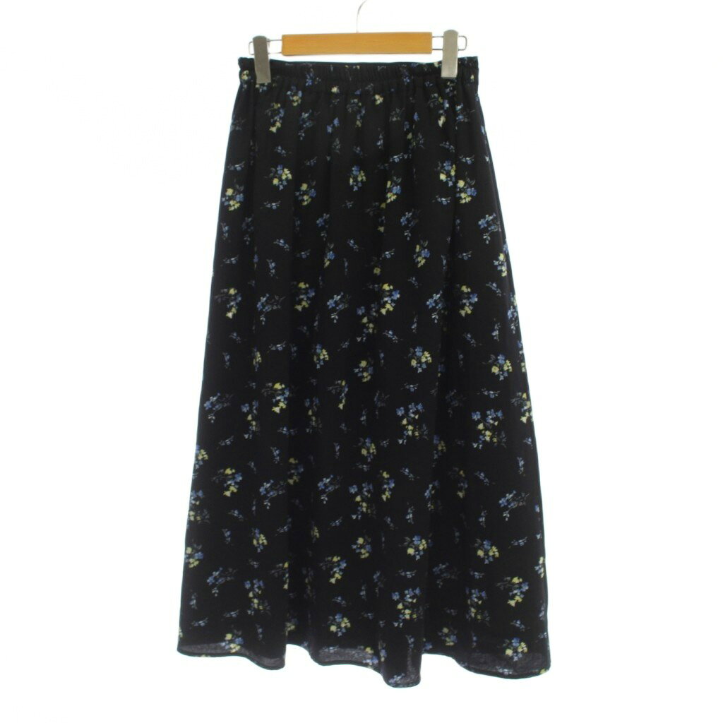 【中古】ロペピクニック ROPE Picnic 21SS フラワープリントロングスカート 38 紺 花柄 /JP レディース 【ベクトル 古着】 260724 vectorpremium-19295877 ブランド古着ベクトルプレミアム店 サンプル画像2