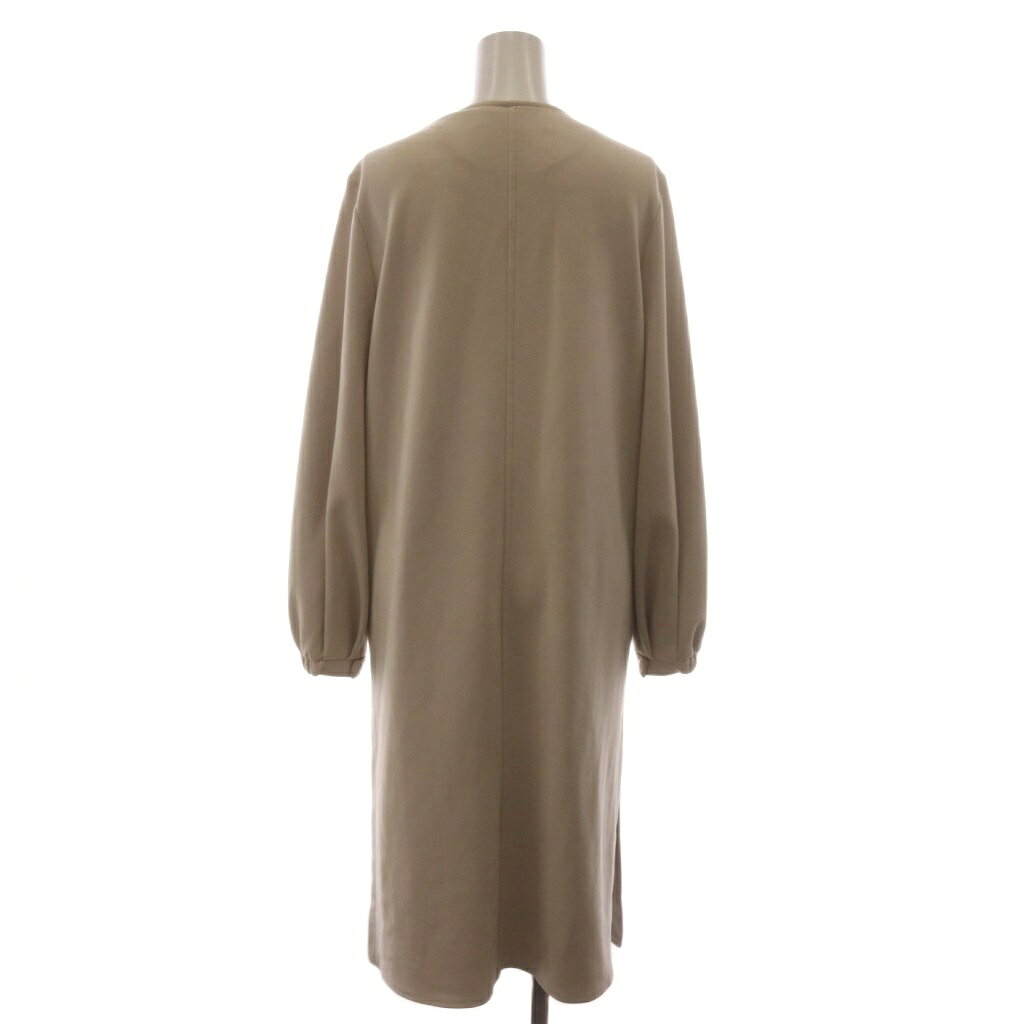 【中古】ザラ ベーシック ZARA BASIC ノーカラージャケット コート ロング XS ベージュ スエード ジップアップ 長袖 /RR レディース 【ベクトル 古着】 260726 vectorpremium-19301195 ブランド古着ベクトルプレミアム店 サンプル画像3