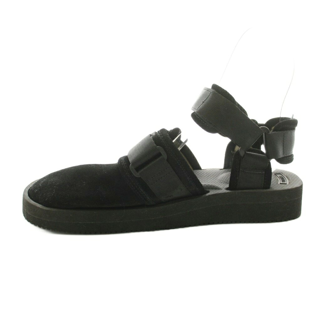 【中古】スイコック suicoke NOTS-VM サンダル ストラップ スエード 26cm 黒 ブラ...