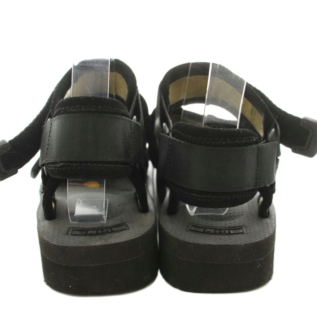 【中古】スイコック suicoke NOTS-VM サンダル ストラップ スエード 26cm 黒 ブラ...