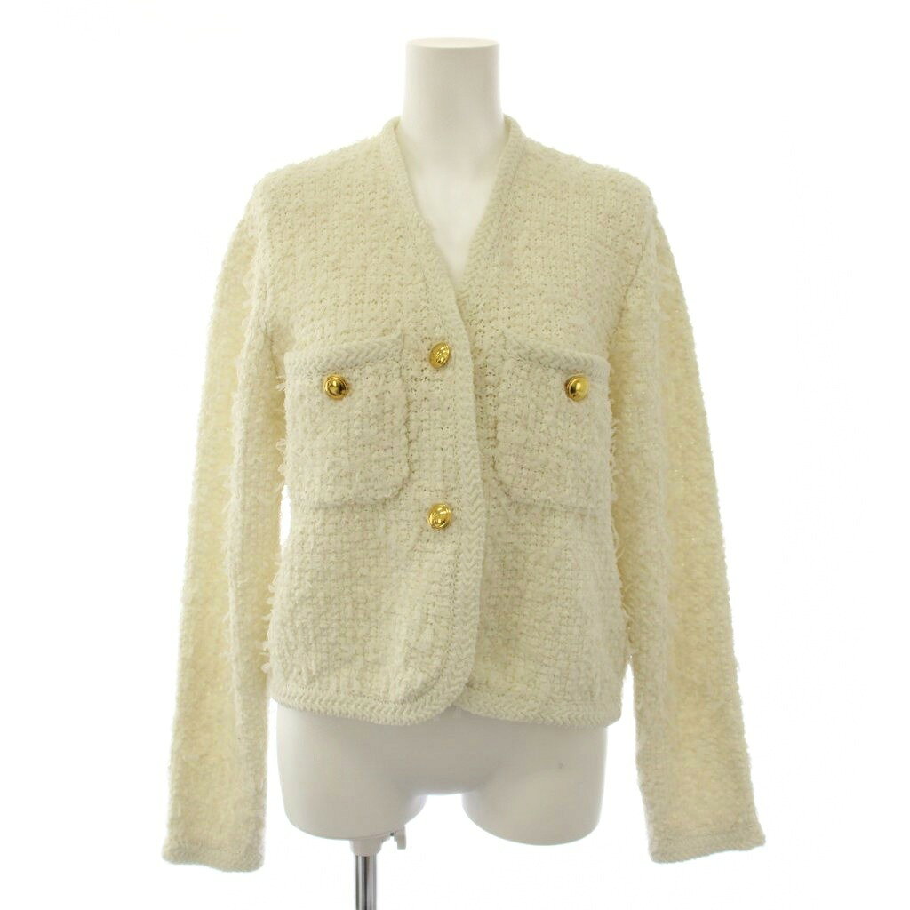 【中古】ミラオーウェン Mila Owen 25SS ニットツイードショートジャケット 0 白 09WNJ251183 /BM レディース 【ベクトル 古着】 260730 vectorpremium-19308676 ブランド古着ベクトルプレミアム店 パッケージ画像