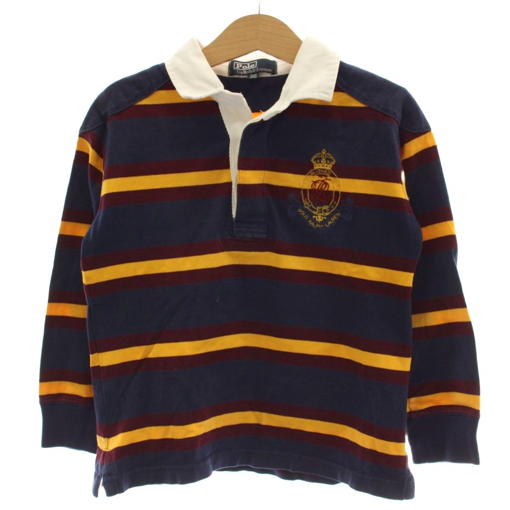 【中古】ポロ バイ ラルフローレン Polo by Ralph Lauren 長袖ポロシャツ 子ども服（男の子用） 110 紺 茶 黄 ボーダー柄 長袖 /GG キッズ 【ベクトル 古着】 260805ブランドポロ バイ ラルフローレン Polo by Ralph Lauren表記サイズ110実寸サイズ肩幅：30cm　身幅：35cm　着丈：42cm　袖丈：38cm　　素材綿色紺 ネイビー 茶 ブラウン 黄 イエロー状態この商品には下記のようなダメージがございます。 ・全体的に色褪せ ・一番上のボタン欠品 ・前身頃中央に薄汚れ ※全体的に中古品としての使用感とダメージがありますが、通常使用には支障のない商品です。 掲載写真や記載内容をご確認いただき、ご理解の上ご購入ください。備考（株）ナイガイ商品のお問い合わせの回答を休止しております。＊各商品ページの商品詳細等をご確認の上ご購入ください。【中古】ポロ バイ ラルフローレン Polo by Ralph Lauren 長袖ポロシャツ 子ども服（男の子用） 110 紺 茶 黄 ボーダー柄 長袖 /GG キッズ 【ベクトル 古着】 260805状態ランク　”B”詳細については、下記および「状態ランクについて」ページをご覧ください。未使用・新品の商品ほぼ新品同様の商品使用感が少なく、かなり状態の良い商品使用感はあるが、傷や汚れの少ない商品使用感の他、傷や汚れが見られる商品かなり大きな傷みがある難あり商品※S〜CランクはUSED品となりますので、使用感をご理解の上でご入札下さい。状態ランクについてinformationブランドポロ バイ ラルフローレン Polo by Ralph Lauren表記サイズ110実寸サイズ肩幅：30cm　身幅：35cm　着丈：42cm　袖丈：38cm　　素材綿色紺 ネイビー 茶 ブラウン 黄 イエロー状態この商品には下記のようなダメージがございます。 ・全体的に色褪せ ・一番上のボタン欠品 ・前身頃中央に薄汚れ ※全体的に中古品としての使用感とダメージがありますが、通常使用には支障のない商品です。 掲載写真や記載内容をご確認いただき、ご理解の上ご購入ください。備考（株）ナイガイ商品のお問い合わせの回答を休止しております。＊各商品ページの商品詳細等をご確認の上ご購入ください。本商品は一点物です他サイトや店舗にて販売している商品です。多少のお時間差にて欠品になることもございます。予めご了承頂ますようお願い致します。ベクトル・サイズガイドはこちらこの商品と同じブランドの商品を見る