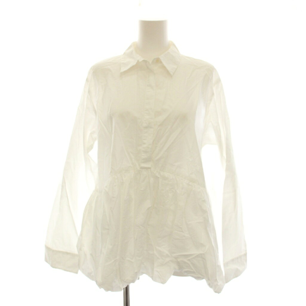 【中古】ミラオーウェン Mila Owen 24AW シャツ衿バルーンヘムチュニック ブラウス 0 白 ホワイト 長袖 09WFB244182 /YM レディース 【ベクトル 古着】 260810 vectorpremium-19344536 ブランド古着ベクトルプレミアム店 パッケージ画像