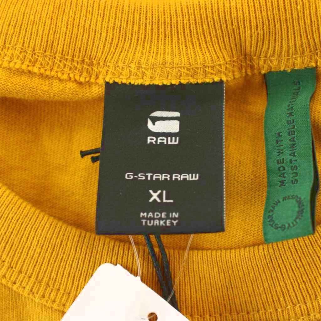 T-shirt G-STAR BADGE LOGO+R T S S S T-shirt XL amarillo, amarillo, logotipo, medio mango / LP Hombres 260819 — vista 3