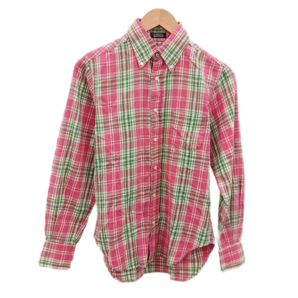 【中古】インディビジュアライズドシャツ INDIVIDUALIZED SHIRTS カジュアルシャツ ボタンダウンシャツ 32 ピンク 緑色 グリーン チェック柄 長袖 /LP ■KC メンズ 【ベクトル 古着】 260829ブランドインディビジュアライズドシャツ INDIVIDUALIZED SHIRTS表記サイズ14 0.5 実寸サイズ肩幅：37cm　身幅：47cm　着丈：67cm　袖丈：59cm　　素材コットン色ピンク 緑色 グリーン 状態使用感が少なく、かなり状態の良い商品です。 ※あくまでも中古品ですので掲載写真や記載内容をご確認いただき、ご理解の上ご購入ください。備考有限会社メイデンカンパニー商品のお問い合わせの回答を休止しております。＊各商品ページの商品詳細等をご確認の上ご購入ください。【中古】インディビジュアライズドシャツ INDIVIDUALIZED SHIRTS カジュアルシャツ ボタンダウンシャツ 32 ピンク 緑色 グリーン チェック柄 長袖 /LP ■KC メンズ 【ベクトル 古着】 260829状態ランク　”A”詳細については、下記および「状態ランクについて」ページをご覧ください。未使用・新品の商品ほぼ新品同様の商品使用感が少なく、かなり状態の良い商品使用感はあるが、傷や汚れの少ない商品使用感の他、傷や汚れが見られる商品かなり大きな傷みがある難あり商品※S〜CランクはUSED品となりますので、使用感をご理解の上でご入札下さい。状態ランクについてinformationブランドインディビジュアライズドシャツ INDIVIDUALIZED SHIRTS表記サイズ14 0.5 実寸サイズ肩幅：37cm　身幅：47cm　着丈：67cm　袖丈：59cm　　素材コットン色ピンク 緑色 グリーン 状態使用感が少なく、かなり状態の良い商品です。 ※あくまでも中古品ですので掲載写真や記載内容をご確認いただき、ご理解の上ご購入ください。備考有限会社メイデンカンパニー商品のお問い合わせの回答を休止しております。＊各商品ページの商品詳細等をご確認の上ご購入ください。本商品は一点物です他サイトや店舗にて販売している商品です。多少のお時間差にて欠品になることもございます。予めご了承頂ますようお願い致します。ベクトル・サイズガイドはこちらこの商品と同じブランドの商品を見る