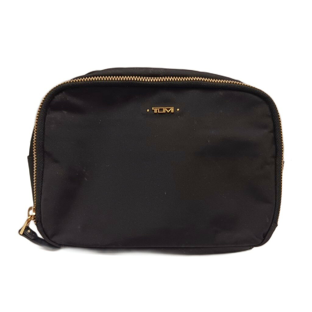 【中古】トゥミ TUMI 化粧ポーチ ロゴ ナイロン 黒 ブラック /AN レディース 【ベ...