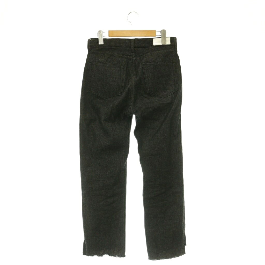 【中古】ミラオーウェン Mila Owen 23SS 裾段差テーパードデニムパンツ ジーンズ カットオフ 2 ブラック /MY ■OS レディース 【ベクトル 古着】 260912 vectorpremium-19425165 ブランド古着ベクトルプレミアム店 サンプル画像2